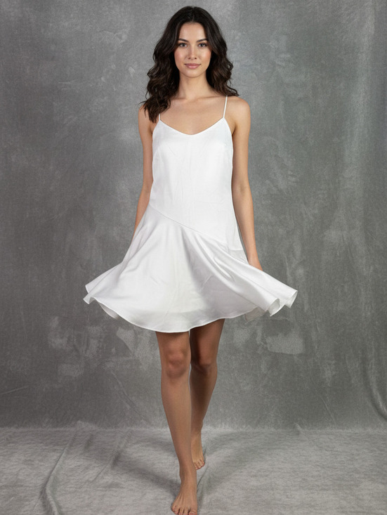 Abercrombie & Fitch Dresses & Skirts - Abercrombie & Fitch Women's White Spaghetti Strap Flared Dress Size Small